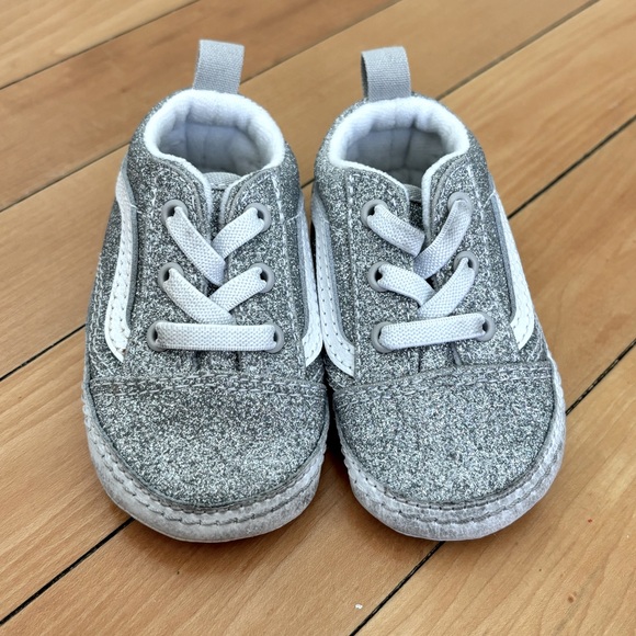 Vans Other - Vans Kids Sneakers Silver and White